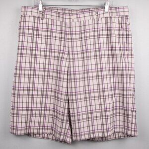 Slazenger plaid golf shorts-38